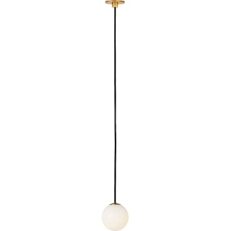 Visual Comfort Orbet 3" Wide LED Mini Pendant Hand Rubbed Antique Brass