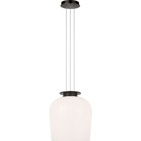 Visual Comfort Vetro 12" Wide LED Suspension Pendant Bronze