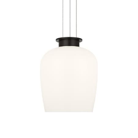 Visual Comfort Vetro 17" Wide LED Suspension Pendant Bronze