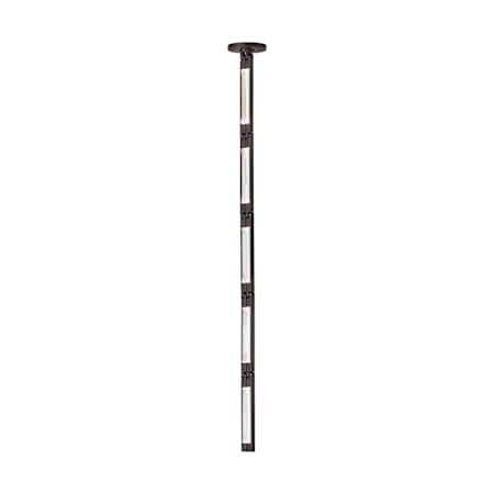 Visual Comfort Catena 5 Light LED Crystal Pendant with 277V Remote Driver - 3000K Bronze