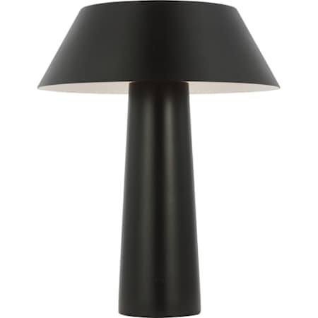 Visual Comfort Sesa 13" Tall Buffet Table Lamp Black