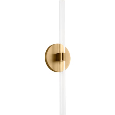 Visual Comfort Silas 18" Tall LED Wall Sconce Burnished Brass