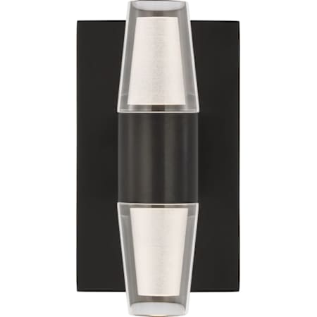 Visual Comfort Lassell 2 Light 6" Tall LED Bathroom Sconce Dark Bronze