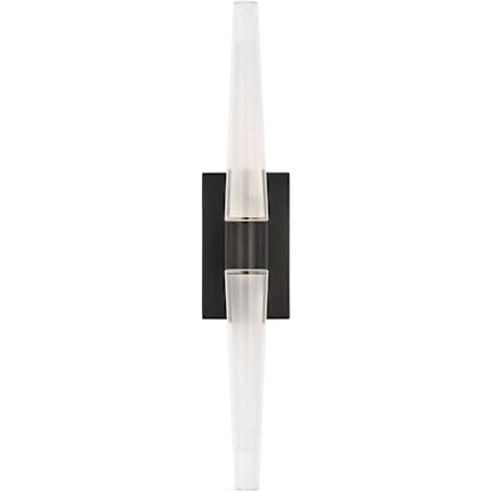 Visual Comfort Lassell 2 Light 16" Tall LED Bathroom Sconce - 2700K, 90 CRI, 864 Lumens Dark Bronze