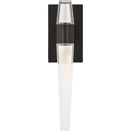 Visual Comfort Lassell 2 Light 11" Tall LED Bathroom Sconce Dark Bronze