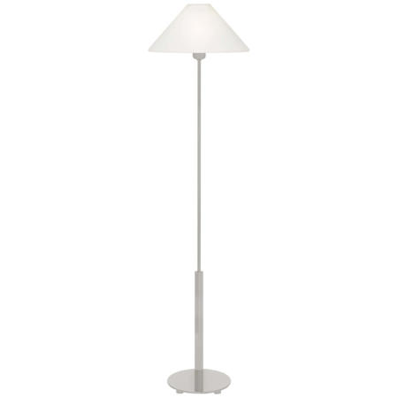 Visual Comfort Hackney 53" Tall Torchiere Floor Lamp Polished Nickel