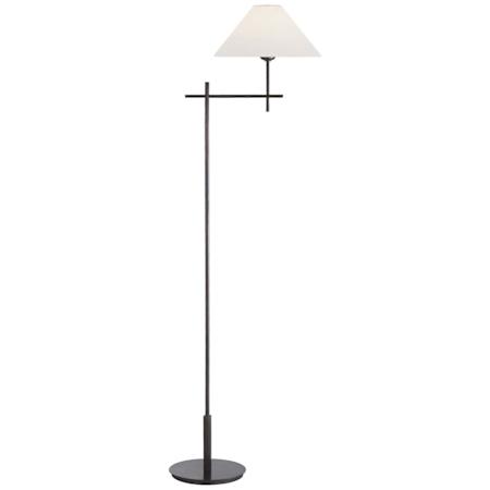 Visual Comfort Hackney 52" Tall Arc Floor Lamp Bronze