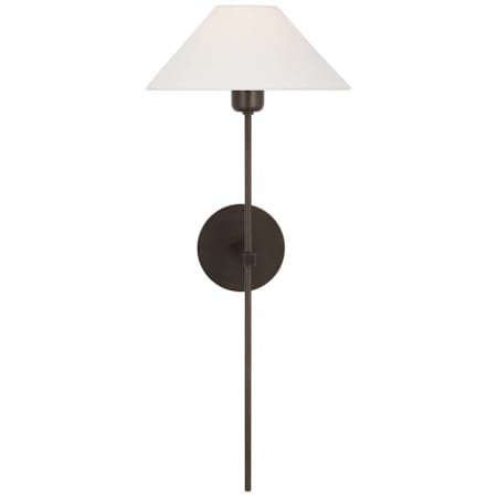Visual Comfort Hackney 25" Tall Wall Sconce Bronze / Linen