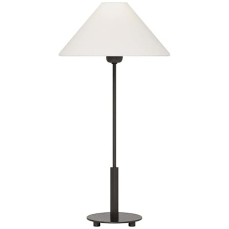 Visual Comfort Hackney 24" Tall LED Torchiere Table Lamp Bronze / Linen