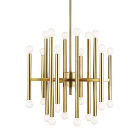 Visual Comfort Beckham Modern 24 Light 7" Wide Chandelier Burnished Brass
