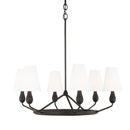 Visual Comfort TC1186AI Ziba 6 Light 32" Wide Chandelier | Ferguson Home