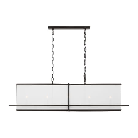Visual Comfort Dresden 5 Light 16" Wide Linear Pendant Aged Iron