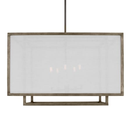 Visual Comfort Brockway 5 Light 32" Wide Pendant Weathered Oak Wood