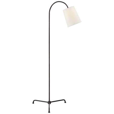Visual Comfort Mia Lamp 56" Tall Arc Floor Lamp Aged Iron