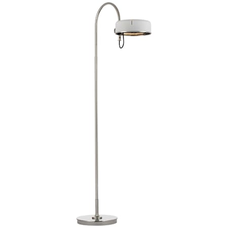 Visual Comfort Oso 59" Tall LED Gooseneck Floor Lamp Polished Nickel