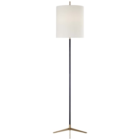 Visual Comfort Caron 2 Light 68" Tall Torchiere Floor Lamp Bronze / Antique Brass