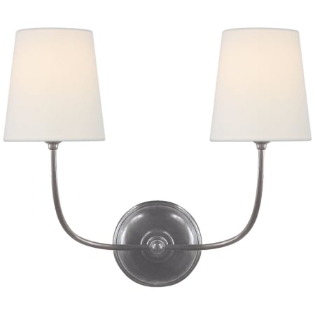 Visual Comfort Vendome 2 Light 14" Tall Wall Sconce Antique Silver