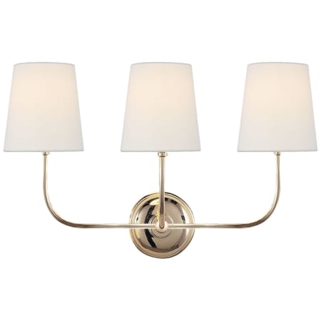 Visual Comfort Vendome 3 Light 14" Tall Wall Sconce Polished Nickel
