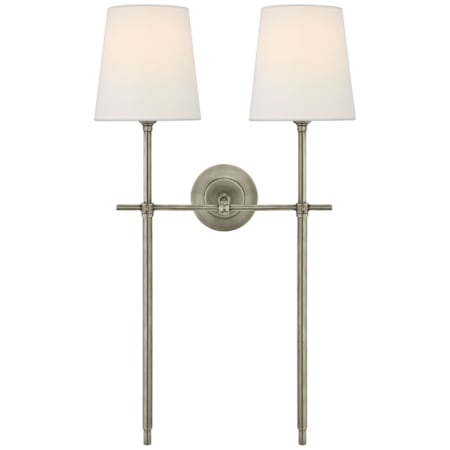 Visual Comfort Bryant 2 Light 26" Tall Wall Sconce Antique Nickel