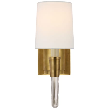 Visual Comfort Vivian 14" Tall Wall Sconce Hand-Rubbed Antique Brass