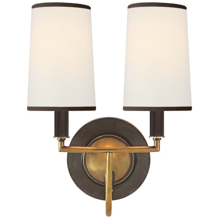 Visual Comfort Elkins 2 Light 13" Tall Wall Sconce Bronze / Antique Brass
