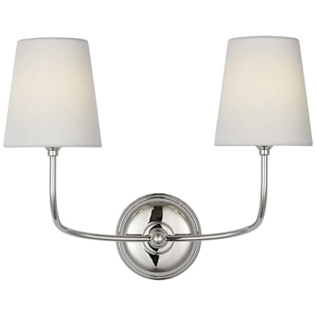 Visual Comfort Vendome 2 Light 16" Tall LED Wall Sconce Polished Nickel