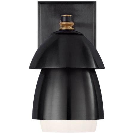 Visual Comfort Whitman 9" Double Shaded Sconce by Thomas O'Brien Bronze / Antique Brass / Bronze Shade
