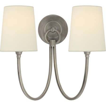 Visual Comfort Reed 2 Light 13" Tall Wall Sconce Antique Nickel
