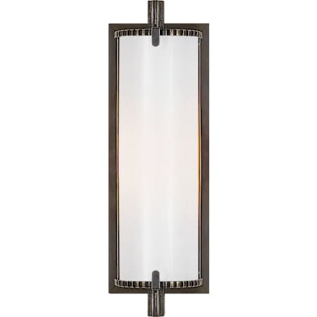 Visual Comfort Calliope 12" Short Bath Light with White Glass by Thomas O'Brien Bronze