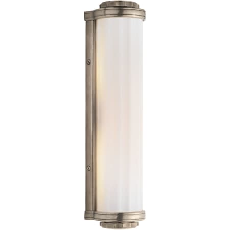 Visual Comfort Milton Road 15" Bath Light with White Glass by Thomas O'Brien Antique Nickel