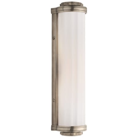 Visual Comfort Milton Road 15" Bath Light with White Glass by Thomas O'Brien Antique Nickel