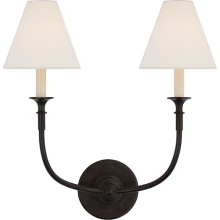 Visual Comfort Piaf 2 Light 19" Tall Wall Sconce Aged Iron