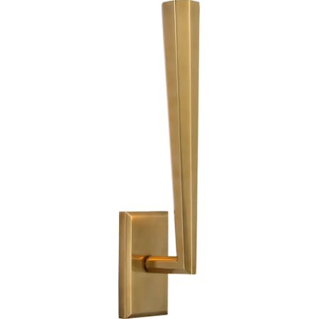 Visual Comfort Galahad 15" Tall LED Wall Sconce Hand Rubbed Antique Brass / Frosted Glass