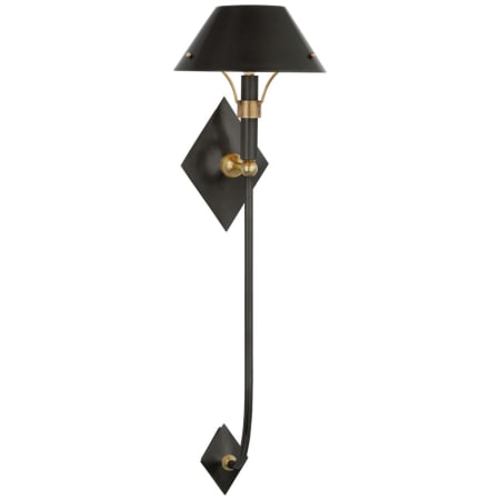 Visual Comfort Turlington 30" Tall Wall Sconce Bronze / Hand-Rubbed Antique Brass