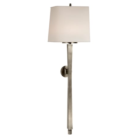 Visual Comfort Edie 33" Baluster Sconce with Natural Paper Shade by Thomas O'Brien Antique Nickel