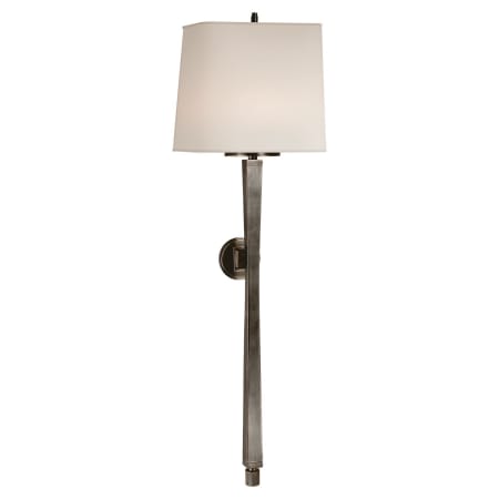 Visual Comfort Edie 33" Baluster Sconce with Natural Paper Shade by Thomas O'Brien Bronze