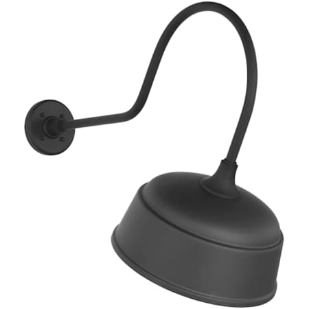 Visual Comfort Thomas O'Brien 22" Tall x 13" Wide Outdoor Wall Sconce with Matte Black Rockhouse Shade Matte Black