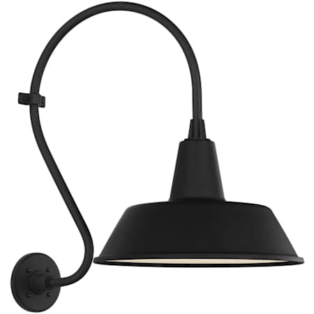 Visual Comfort Thomas O'Brien 24" Tall x 16" Wide Outdoor Wall Sconce with Matte Black Bowers Shade Matte Black