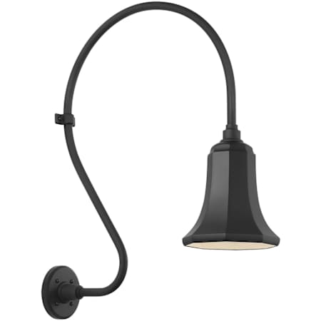 Visual Comfort Thomas O'Brien 27" Tall x 8" Wide Outdoor Wall Sconce with Matte Black Savannah Shade Matte Black