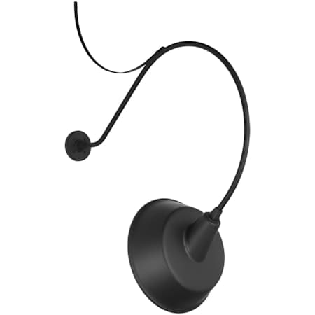 Visual Comfort Thomas O'Brien 47" Tall Outdoor Wall Sconce with Matte Black Tilted Bowers Shade Matte Black