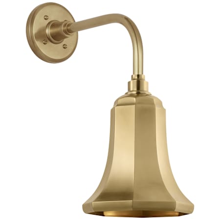 Visual Comfort Thomas O'Brien 17" Tall Outdoor Wall Sconce with Hand-Rubbed Antique Brass Savannah Shade Hand-Rubbed Antique Brass