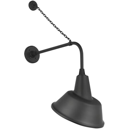 Visual Comfort Thomas O'Brien 36" Tall Outdoor Wall Sconce with Matte Black Tilted Bowers Shade Matte Black
