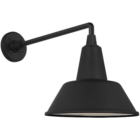 Visual Comfort Thomas O'Brien 15" Tall x 13" Wide Outdoor Wall Sconce with Matte Black Bowers Shade Matte Black