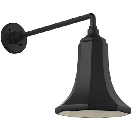 Visual Comfort Thomas O'Brien 16" Tall Outdoor Wall Sconce with Matte Black Savannah Shade Matte Black