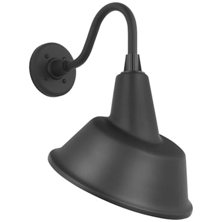 Visual Comfort Thomas O'Brien 19" Tall Outdoor Wall Sconce with Matte Black Tilted Bowers Shade Matte Black