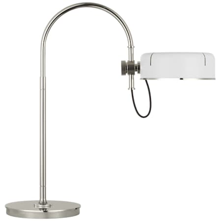 Visual Comfort Oso 26" Tall LED Gooseneck Desk Lamp Polished Nickel