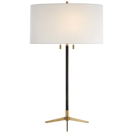 Visual Comfort Caron 2 Light 27" Tall Buffet Table Lamp Bronze / Antique Brass