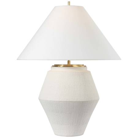 Visual Comfort Aten 28" Tall Buffet Table Lamp Plaster White
