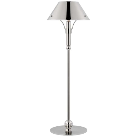 Visual Comfort Turlington 27" Tall Buffet Table Lamp Polished Nickel / Polished Nickel