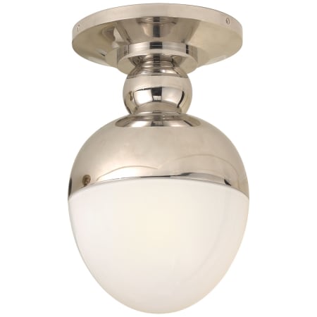 Visual Comfort Clark 7" Flush Mount by Thomas O'Brien Polished Nickel